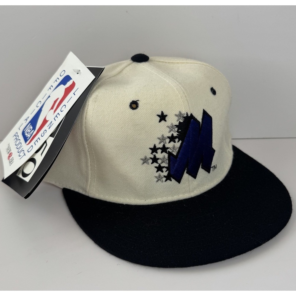 Vintage 90s Orlando Magic New Era Hat Fitted 6 3/4 Pro Model 100% Wool USA 5950